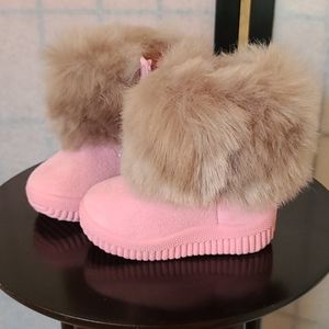 Pink Baby Girl Winter Boots